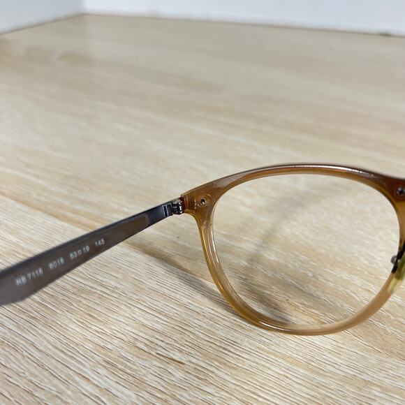 Ray-Ban RB7116 8018 Tan Phantos Eyeglasses FRAMES ONLY 53-19-145